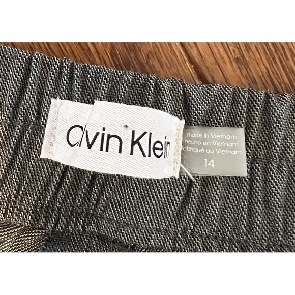 Calvin Klein Lightweight Gray Stretch Waist Pants Sz 14 NWT - Picture 4 of 6